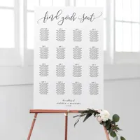 Modern Fun Wedding Seating Chart Poster