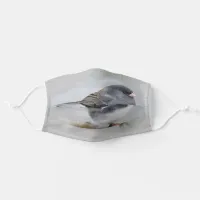 Cute Dark-Eyed Junco on the Pear Tree Adult Cloth Face Mask