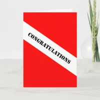 Scuba Diving Congratulations Card