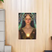 Glowing Goddess of Light Digital Fantasy Art 007 Rug