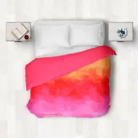 Watercolor Effects Fruit Salad ID134 Duvet Cover