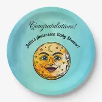 Over the Moon Baby Shower Celebration Paper Plates