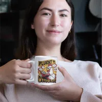 Clucky Scholar Fluent in Fowl Language Coffee Mug