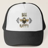 Bee Happy | Vintage Colors Honey Bee Trucker Hat