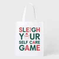 Sleigh Your Self-Care Game Holiday Grocery Bag