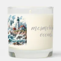 Coastal Beach Lighthouse Scented Candle