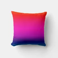 Spectrum of Horizontal Colors - 4 Throw Pillow