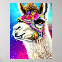 Cosmic Alpaca Poster