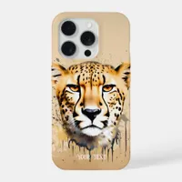 Cheetah Portrait iPhone 15 Pro Case