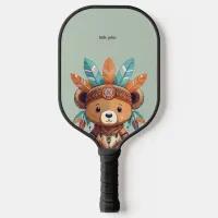 Native American Bear Pickleball Paddle