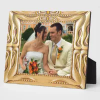 Fancy GoldFrame Add Photo Here Plaque