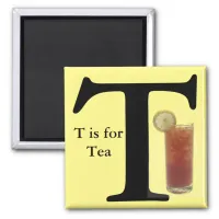 "Letter T" is for Tea Yellow Children's Magnet