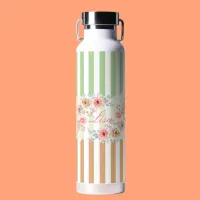 Personalized Spring Blossom Water Bottle