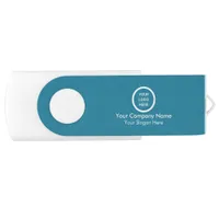 Minimalist Customizable Corporate Branded Giveaway Flash Drive