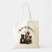 Black Cat Society Tote Bag