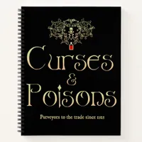 Curses and Poisons Spiral Notebook