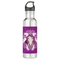 Purple Unicorn Mandala Stainless Steel Water Bottle