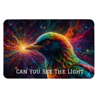 Cosmic Avian Symphony Cute Bird of the Universe Magnet