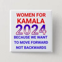 Women for Kamala Harris 2024 Election Button