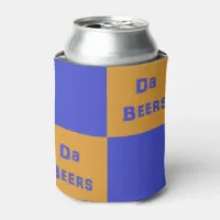 Orange and Blue "Da Beers" Beverage Cooler Holder