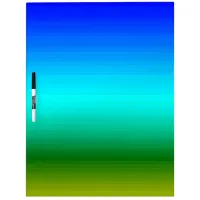 Sea and Sky Blue and Green Gradient Dry-Erase Board