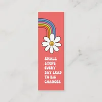 Small Steps Motivational Quote Bookmark  Mini Business Card