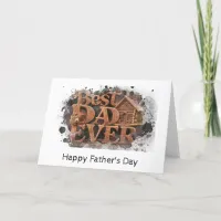 *~* AP86 Best DaD Ever Photo  Father's Day Card