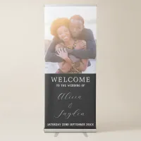 Mr And Mrs Name And Photo Wedding Welcome Sign