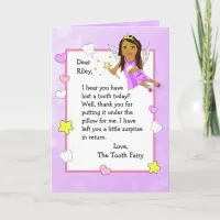 Personalized Tooth Fairy Card