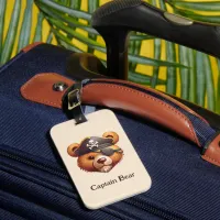 Captain Bear Luggage Tag