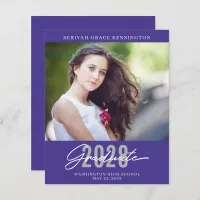 Budget Purple Modern Elegant Graduation