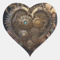 Steampunk Heart | Metal Gears Heart Sticker