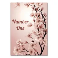 Blossoms of Love" Wedding Invitation Collection Table Number