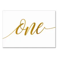 Table Numbers - Luxe Typography (Faux Foil) 1