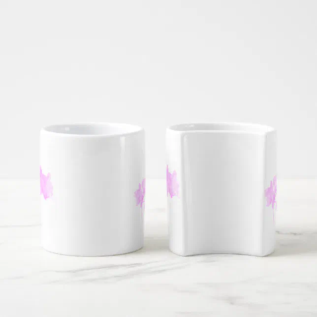 Orchid silhouettes coffee mug set