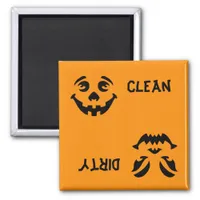 Jack-o-Lantern Faces Dishwasher Magnet