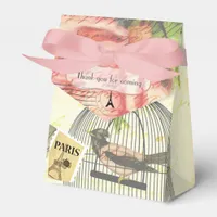 Vintage Paris Themed Wedding Party Personalized Favor Boxes