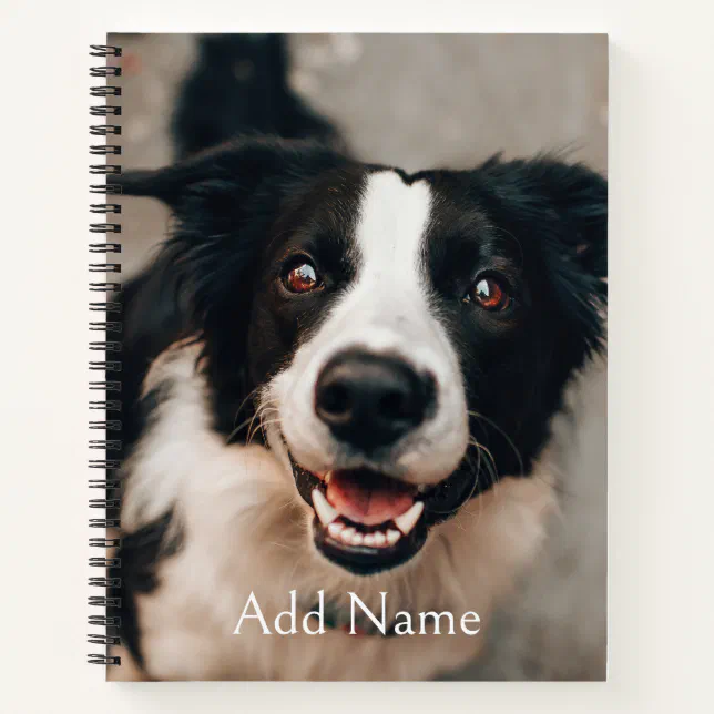 Custom Photo Dogs and Name Personalized Men Notebook