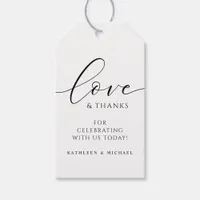 Elegant Modern Simple Wedding Gift Tags