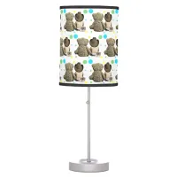 Lil Cowboy and Bear Country and Western Themed Table Lamp