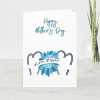 Abstract Floral Mother's Day Card