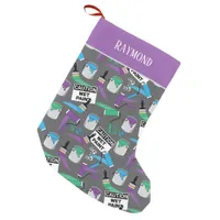 House Painter and Decorator Patterned Small Christmas Stocking