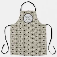 Ruler of the Kitchen Apron in Beige and Black