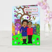 Missing You Bestie Friendship Thinking of You Card