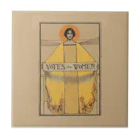 Votes for Women Vintage Women's Suffrage Ceramic Tile