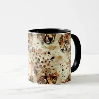 Exotic Reddish Brown Spotted Animal Print Mug