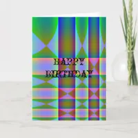 Abstraction, Happy Birthday Card