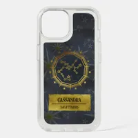 Sagittarius Dark Zodiac Astrology: Black & Gold iPhone 15 Case