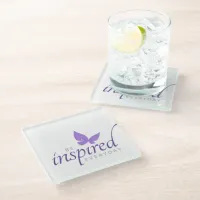 Inspirational Be Inspired Everyday Butterfly Glass Coaster