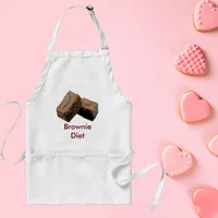 Funny Brownie Diet Adult Apron